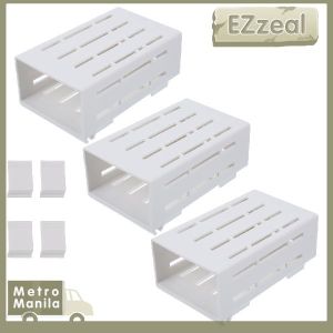 3pcs Plastic Aquarium Plant Holder For Fish Tank Plant Cultivation Box Chopstick Drain Tube Dual Use
