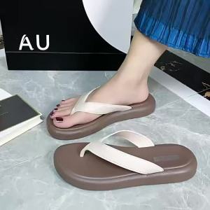 [Free Shipping] WomenS Summer Flip-Flops For Outdoor Wear Comfortable Sandals In Ins Style Casual Flat-Soled Student Beach Flip-Flops