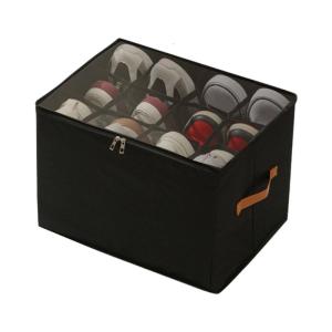 Visible Lid Multiple Use Foldable Shoe Container Sturdy Compartment Dividers Space Efficient Home Storage