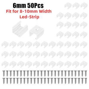 25pcs Led Strip Light Buckles With Screws connector for 6-12mm led strip light and Neon Tube