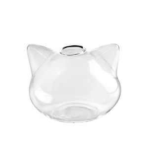 ODZ5L Not Easy to Break Hydroponic Vase No Easy Fade Cat Shaped Cat Glass Vase Plant Flower Vase Glass Yard