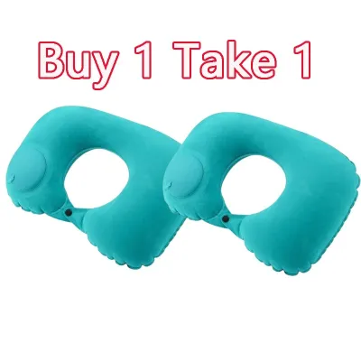 Inflatable pillow nap pillow Foldable Portable Multifunction Home Work Camp Neck pillow for travel Tourism Supplies Press Type
