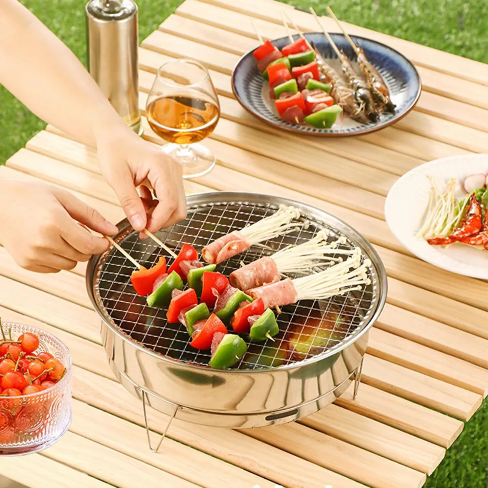 Portable stainless hotsell steel grill