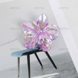 Yesstyle Jepit Rambut Bentuk Bunga Plumeria Jedai Rambut Kamboja Warna Marble