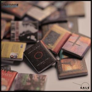 [liujinpeng] 200pcs Miniatures Doll House Books Anxiety Bookshelf Accessories Mini Books Accessories For Decoration Dolls House Miniature