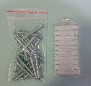 Combo 10 tắc kê + 10 đinh vít khoan lắp rèm cửa treo đồ gia dụng