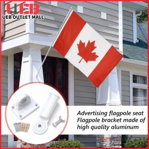 ที่แขวนธงอลูมิเนียมติดผนังปรับมุมได้ 180องศา สำหรับแสดงธงในสวนหรือบ้าน