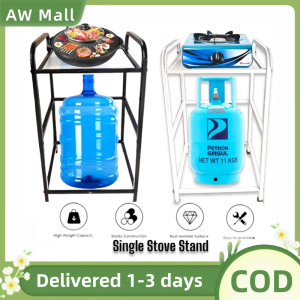 Stainless Steel Gas Stove Stand Rack Kitchen Stand Organizer Induction Table Stand for Single Stove Burner Induction Cooker Kitchen Organizer Space Saver