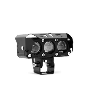 New 2PCS V9-3LED 4-Inch Motorcycle LED Light Bar Super Bright White/Yellow Dual-Color Waterproof IP67 Universal Fit