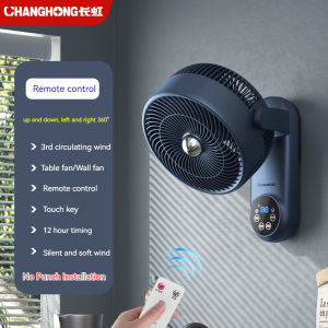 【3 Years Warranty】Changhong Wall fan Table Fan Natural Strong Wind Air Circulation Fan Kipas Angin Dinding Electric Fan 空气循环壁扇