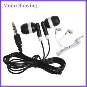 Moito 3.5MM หูฟังแบบมีสายหูฟังกีฬาพร้อมเบสสเตอริโอหูฟังชุดหูฟังสำหรับโทรศัพท์ไม่มีไมโครโฟน