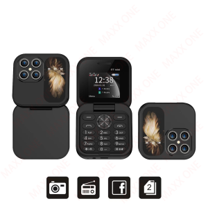 i17 Mini Flip Phone Original Keypad Phone GSM 800mAh Dual SIM Flip Backup phone Keypad Basic Phone COD
