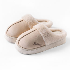 Free Shipping Thick-Soled Cotton Slippers Non-Slip Winter Shoes Indoor Slippers Warm Winter Cotton Shoes Plush Cotton Slippers Home Slippers