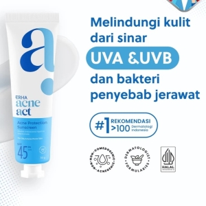 ERHA AcneAct Acne Sun Friendly SPF45 30 g - Sunscreen Wajah Jerawat