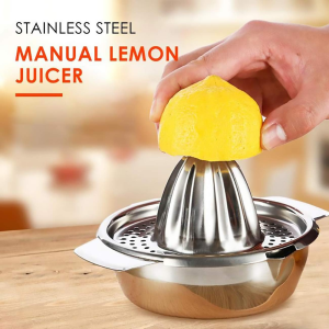 YAHOO Manual Juicer Stainless Steel Lemon Squeezer