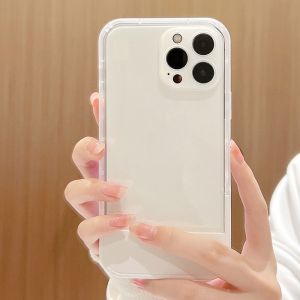 6 màu chủ Ốp điện thoại cộng với Trong Suốt TPU vô hình đứng chủ vỏ điện thoại cho Iphone x XR XS max 11 12 13 14 Pro Max 7 8