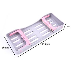 5/7/10 Slots Random Color Dental Autoclave Sterilization Cassette Rack Box Tray Dentistry Instrument Disinfection Placing Plate Tool Set Holder