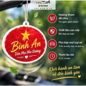 Lá Thơm Cờ Việt Nam Khử Mùi Tự Nhiên Cho Ô Tô Phòng Ngủ Tủ Quần Áo