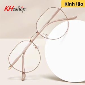 Kính Lão thời trang gọng tròn KIM LOẠI dành cho Nữ giới đủ độ viễn thị mã Y8036