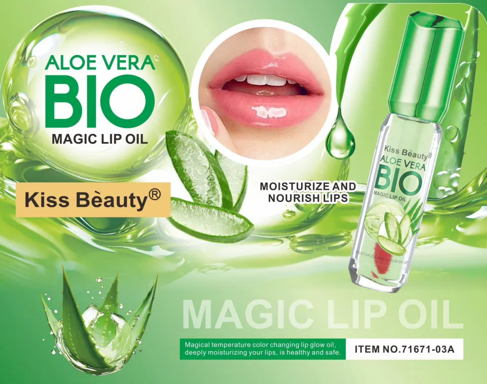Kiss Beauty Aloe Vera 5ml Magic Lip Oil Moisturizing Shine Shimmer Plumping  Tint Care Gloss Make up High Pigmentation Hydrating Gloss Premium Liquid Lip  Gloss - Lazada | Lazada PH