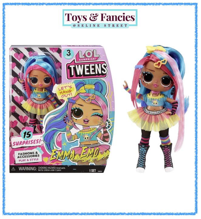 🇺🇸 L.O.L. Surprise! Tweens Series 3 Emma Emo Fashion Doll with 15 ...