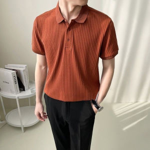 เสื้อยืด โปโลลําลอง สีพื้น ระบายได้ดี ใส่แล้วไม่ร้อน เสื้อยืดคอปกชาย เสื้อยืดลำลองแฟชั่น เท่ๆ