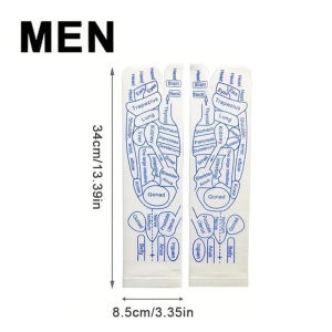 Foot Spa Massage Reflexology Socks Reusable Foot Massage Acupoint Illustrated Socks with Stick