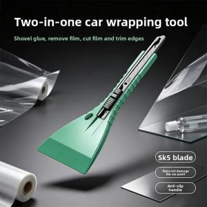 MODERNLUX ABS Plastic Stain Scraper Blade Extension Multi-Function Vinyl Wrap Squeegee Adjustable Tint Install Tool for Car Window