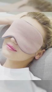Makery Sleeping Eye Mask Warm And Cool Dual Use Adjustable Travel Light Blocking Breathable Eye Mas 1Pcs