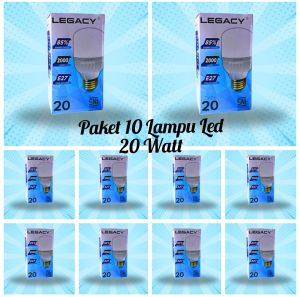 Paket 20 Watt Lampu (10 Bohlam) Buld Hemat Energi