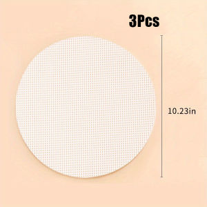 JustLiving ชุดแผ่นไอน้ำผ้าอบไอน้ำซิลิโคนใช้ซ้ำได้กันติดขนาด3/6ชิ้นขนาด26/30ซม. สำหรับทำอาหารแผ่นซิลิโคนไอน้ำทรงกลมเสื่ออบแผ่นยางอบขนมไม้ไผ่ติ่มซำกระดาษนึ่ง