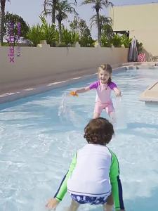 UPF50+short Sleeves Rashguard for Kids Girls quick dry Swimwear