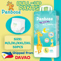 Penbose Diaper 50pcs Pull-up Pants disposable Diaper Tape Large Size Medium XL XXL XXXL【DAVAO】. 