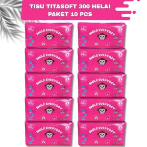 Tisu titasoft 300 HELAI  - PAKET 10 pcs - tisu wajah
