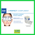 GoldHeart Bruder Eye Compress Moist Heat /Microwavable warm compress with beads for Dry Eyes or Stye/ Lightweight. 
