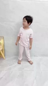 Children a Modal-like summer air conditioning clothing princess-style pajamas for girls thin and breathable home wear 2 Summer outfit set