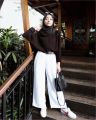 CELANA KULOT JEANS TERBARU WANITA-KULOT JEANS-CELANA PANJANG WANITA-CELANA KULOT LEBAR OOTD WANITA TERBARU DAN TERKINI. 