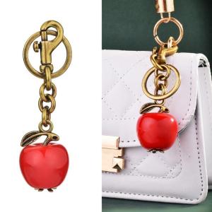 Táo lấp lánh Charm Gắn Túi long lanh Keychain multifuntional ví phụ kiện túi thời trang mặt dây chuyền hiện tại cho phụ nữ