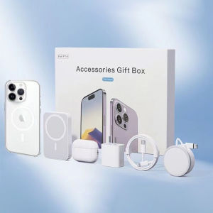 Magnetic charging treasure sixpiece Huaqiang Bei data cable charger set