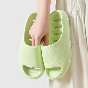 [Free Shipping] WomenS Hollow-Out Slippers Thick-Soled Non-Slip Quick-Drying Suitable For Summer Home Use And Indoor Use Including For Showering And Bathing