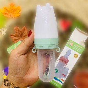 Bình thìa ăn dặm silicon cho bé 2 trong 1 Baby30ml tặng kèm thìa và núm nhai [Chịu nhiệt 120 độ] CHO BÉ TỪ 0-36 tháng tuổi