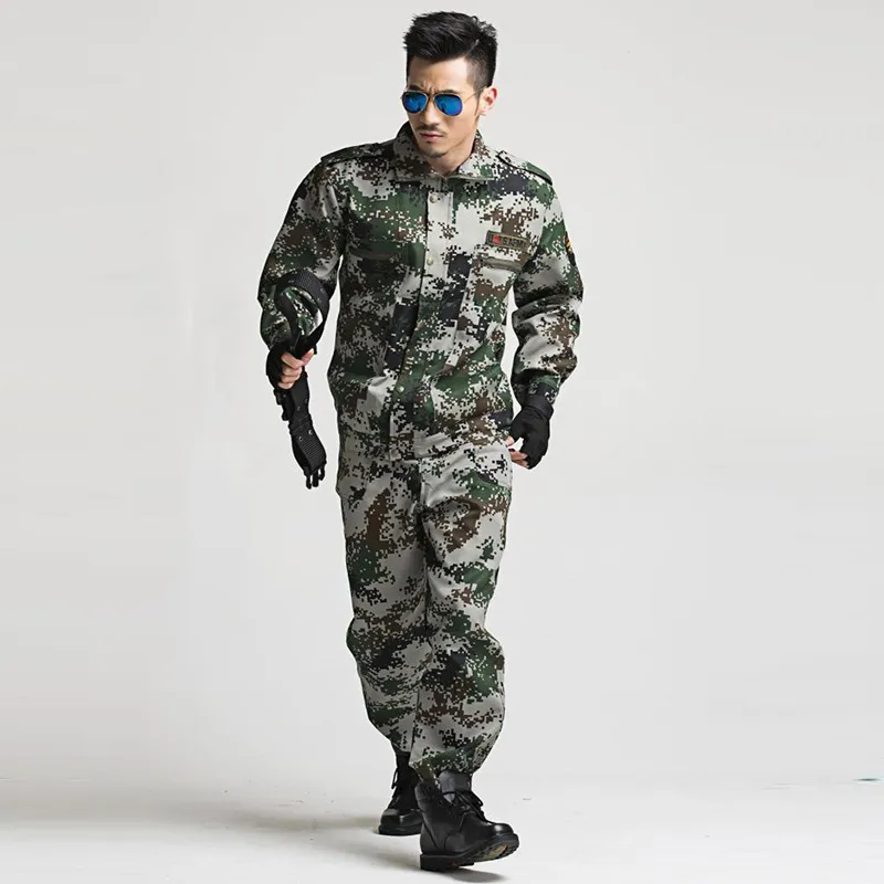 US Army Suit Men Uniform Outdoor Tactical Battle Jacket+trousers