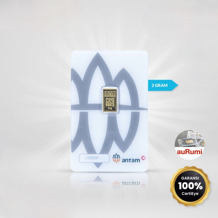 LOGAM MULIA 2 gram - LM ANTAM - EMAS BATANGAN KEPINGAN 2 GRAM