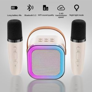 K12 Wireless Karaoke Speaker Wireless Portable Mini Speaker Speaker Karaoke Mini Speaker Set Karaoke Speaker
