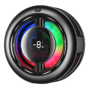 Singee New 15W RGB Magnetic Phone Cooler + Wireless Phone Charging Digital Display Magnetic/Clip-On Tablet Cooler