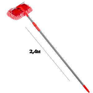 Alat Pembersih Rumah /Pel Dinding/Kaca 2in1 / Multi Fungsi  Tinggi 240cm BM15