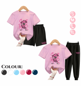 Setelan Celana Anak Perempuan DOLPHIN Ukuran S-XL Biru