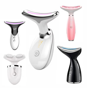 เครื่องนวดคอไฟฟ้าแบบพกพา 6-in-1 พร้อมฟังก์ชันทำความร้อนและสั่น ช่วยบรรเทาอาการปวดพร้อมบำรุงผิว เหมาะสำหรับผู้ที่ทำงานที่บ้าน