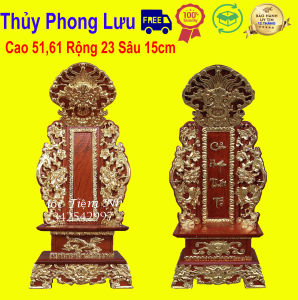 Bài vị thờ chữ cửu huyền thất tổ song long gỗ hương