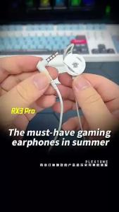 nes Plextone xMOWI RX3 Pro Gaming Earphone Headphone with Detachable Long Microphone Headset Noise Cancelling in-Ear 3.5MM Wired Earbud Built-in Microphone for Mobile PC Computer PS5